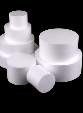 4/6/8/10 inch Round Styrofoam Foam Cake Dummy Sugarcraft Flo