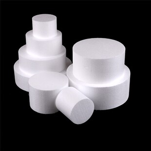 4/6/8/10 inch Round Styrofoam Foam Cake Dummy Sugarcraft Flo