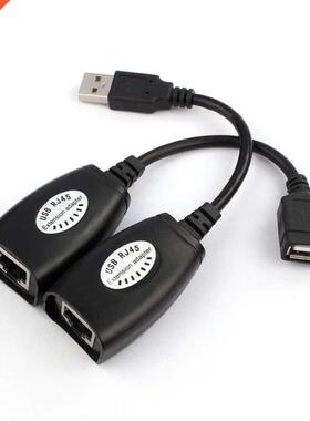 black Mini USB RJ45 lan Cable Adapter Extension usb cat5 Ext