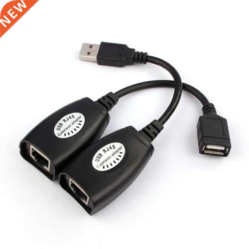 black Mini USB RJ45 lan Cable Adapter Extension usb cat5 Ext