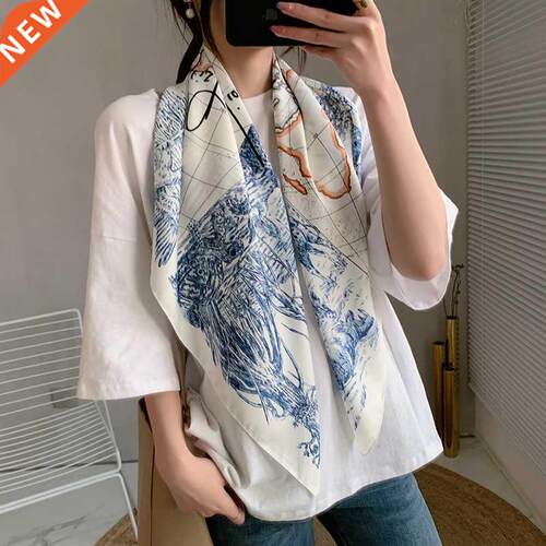 2021 new spring women scarf quality shawl silk fashion scar