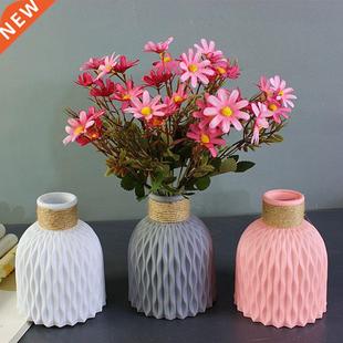 Modern Plastic Vase Home Decor European Imitation Ceramic Ra