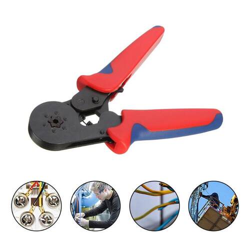 HSC8 6-4A MINI-TYPE SELF-CRIMPING PLIER 0.25-6mm2 terminals