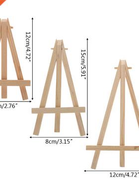 Natural Wood Mini Easel Frame Tripod Display Meeting Wedding