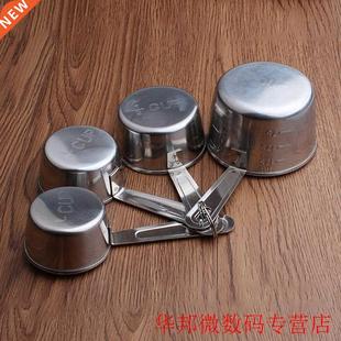 Best 4 Pcs/Set Stainless Steel Measuring Cup Kitchen Measuri