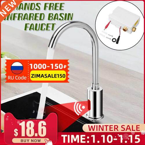 Infrared Sensor Basin Sink Faucet Touchless Automatic Touch