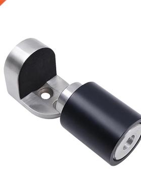 Cylindrical Floor Mount Stainless Steel Door Stop Noise Canc