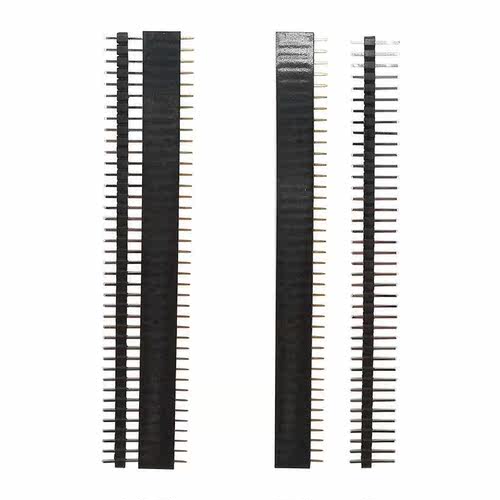 5/10Pair Black 40Pin 1*40 2.54mm Single Row Female Male Brea