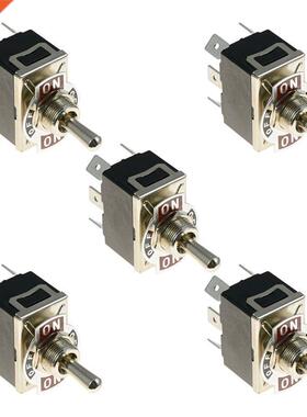 5 x ON-OFF-ON Standard Toggle Switch SPDT 15A 125V, 10A 125V