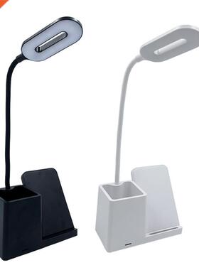 LED Desk Lamp with Phone Wireless Charger, Portable Lamp for