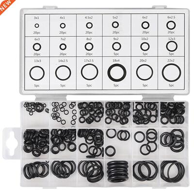 225PCS Universal Rubber O-Ring Metric Assortment Set Gasket