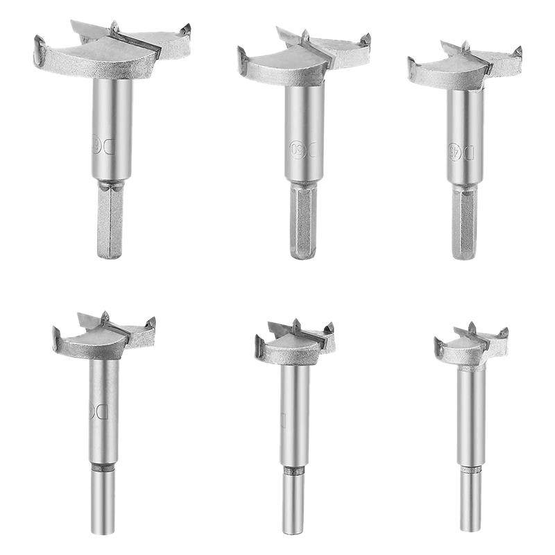 6PCS Drill Bits 0/5/40/45/50/60mm Woodworking Tos Tungst