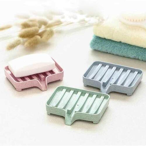 Portable Soap Dish Box Hol Shower Bar Container Case Home