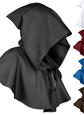 Grim Reaper Death Cape Hooded Cloak Christian Cosplay Mediev