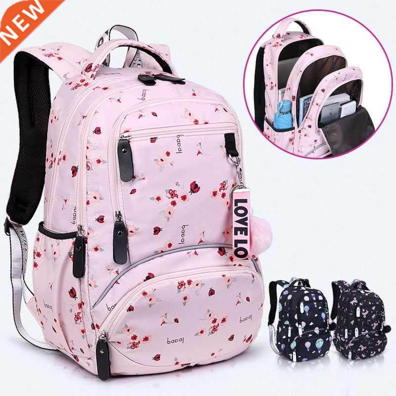 New Large School Bag Cute Student School Backpack Printed Wa