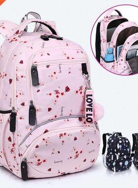 New Large School Bag Cute Student School Backpack Printed Wa