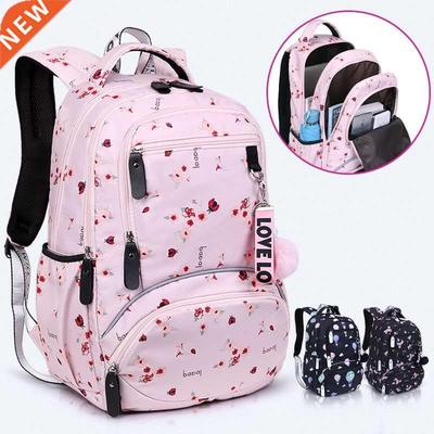 New Large School Bag Cute Student School Backpack Printed Wa