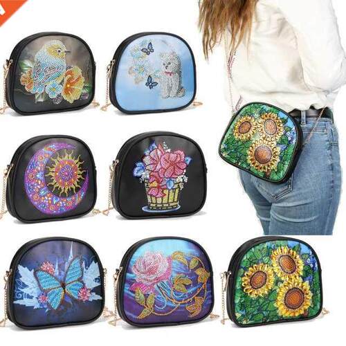5D DIY Diamond Painting Crossbody Bags Creative Coin Purse D