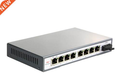 4E AF PoE Ports and 4E Ports and 1 Fiber Up 9 Port Switch IE