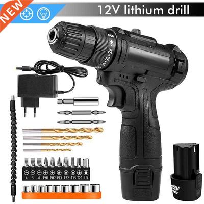 12V Hand Drill 1200mAh Rechargeable Impact Cordless Screwdri