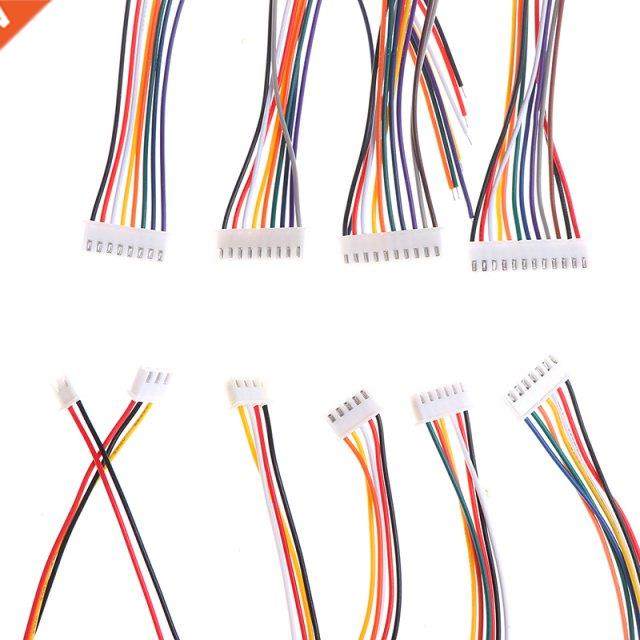 10Pcs XH2.5M Wre Cable Connector 2/3/4/5/6/7/8/9/10Pn Fe