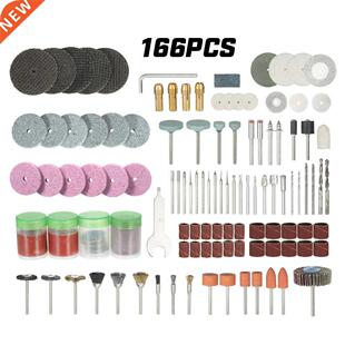 166PCS 1/8'' Shank Rotary Tool Accessories Set Sandi