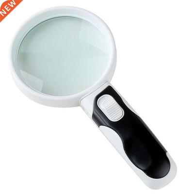20 Times Magnifying Glass Loupe Third Hand Magnifier With Ba