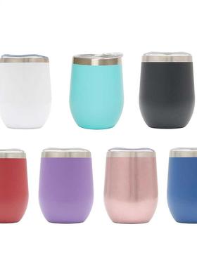 12oz Stainless Steel Tumbler Mug Wine Beer Juice Water Mug C