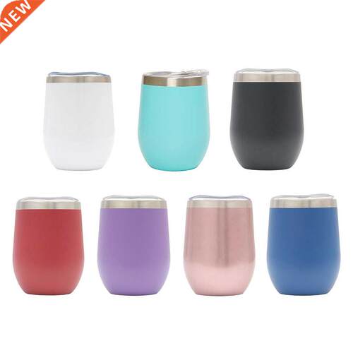 12oz Stainless Steel Tumbler Mug Wine Beer Juice Water Mug C