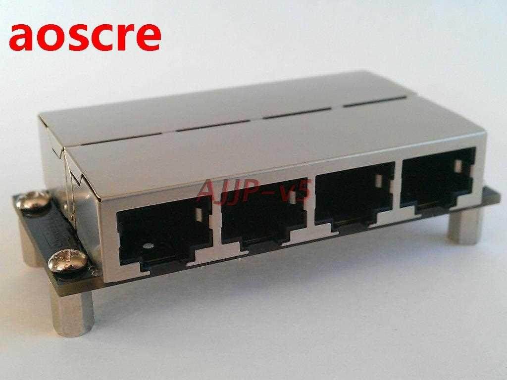 RJ45 network interface cale straight connector 4-it dockin