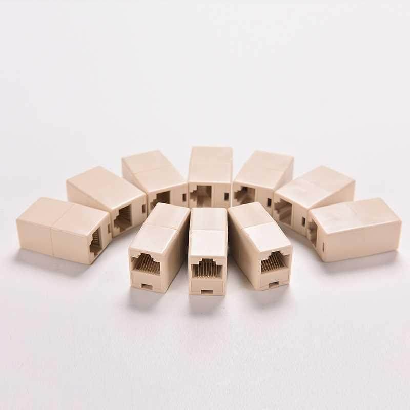 1/5PCS RJ45 Cat5 8P8C Socket Connector Coupler 适用于 Extens
