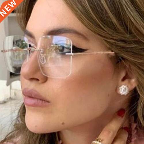 Fashion New Anti Blue Light Blocking Glasses Square Flat Mir