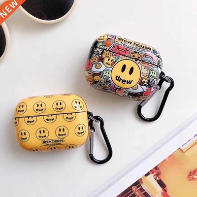 Earphone Case For Airpods Pro 3 Case Drew House Smiley Blue