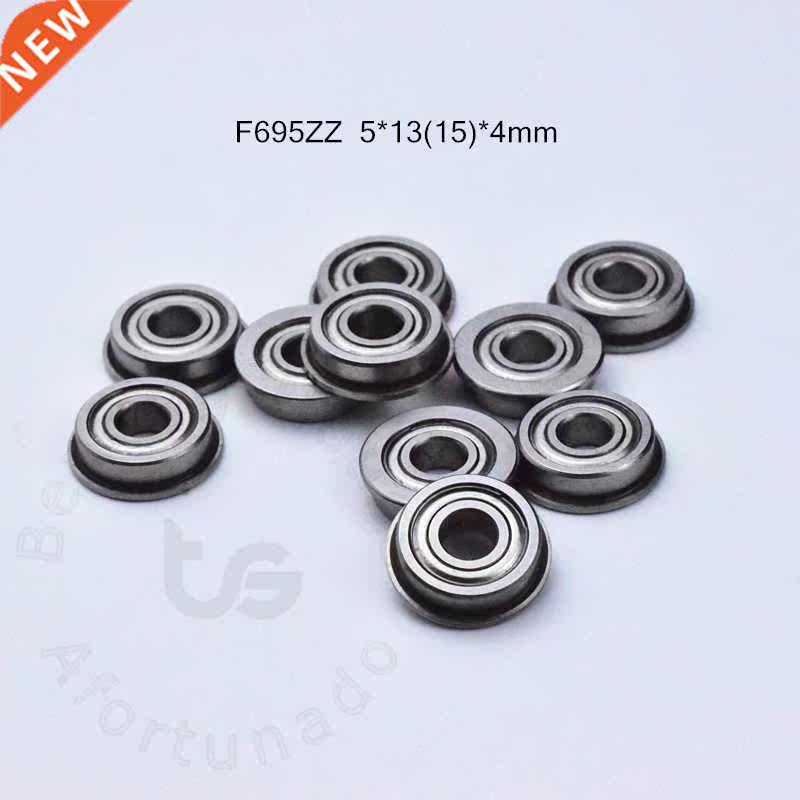 Flange 10pcs F695ZZ 5*13(15)*4mm Free shipping chrome steel