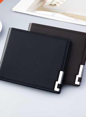 2022 Ultra-thin Short Sequined Men Wallets with Coin Bag Bla