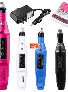 1 Set 6 Bits Nail Art Drill File UV Gel Remove Sanding Buffe