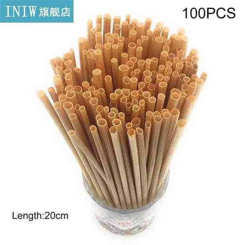 100PCS/Pack Portable Drinking Straw Bar Kitchen Accessories