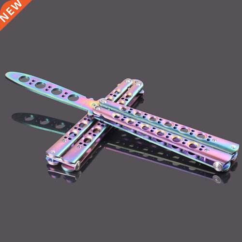 Folding Knife Balisong Trainer Training Stainless-Steel Prac