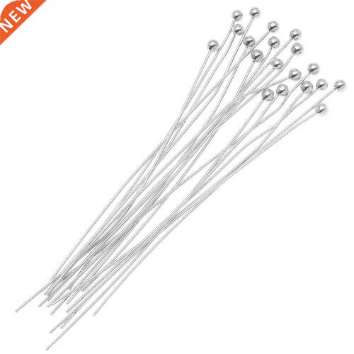 2-Inch 20-Piece Silver Plated Ball Head Pins, 22-Gauge