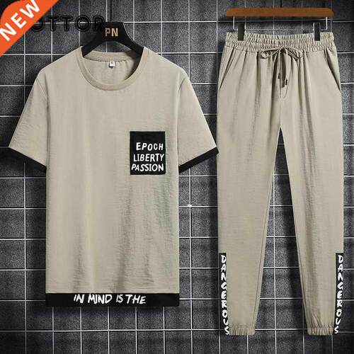 Men	s Sets Hip hop Clothes Setwear Spring Summer Outf