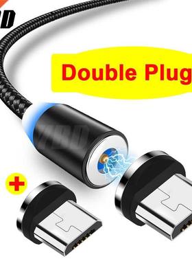 1M Double Micro SB Magnetic Cable for Samsung Xiaomi Redmi H