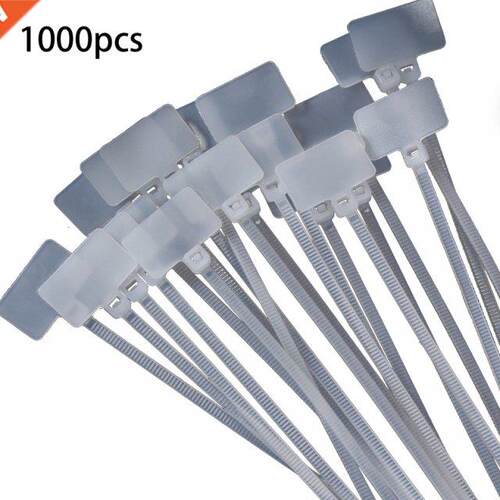 100 Pcs  Nylon Cable Ties Tamper Seals Disposable Plastic