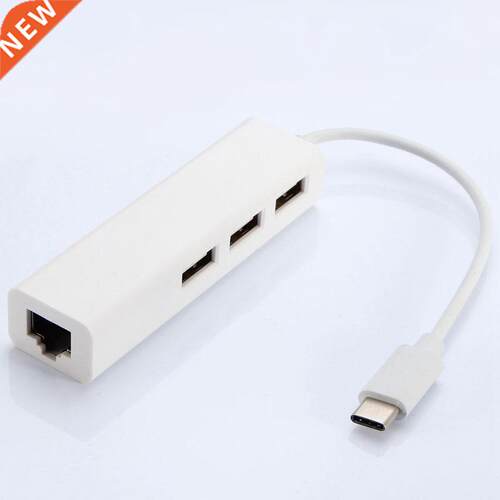 New 3 port Type-C USB 3.Fast Ethernet +USB 2.0 HUB 10 /100MB