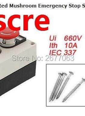 Rotary Selector Red Mushroom Emergency Stop Switch Push Butt