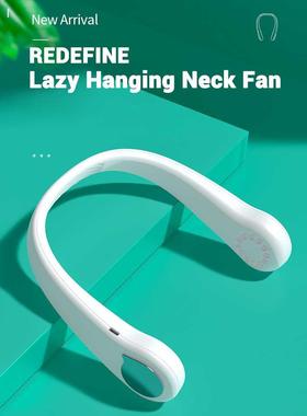 Neckband Fan USB Rechargeable Fan 3 Speeds Wearable Fan Lazy