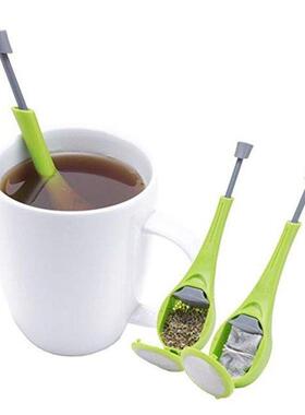 5 PCS Portable Green Silicone Tea Strainer Coffee Filter Tea