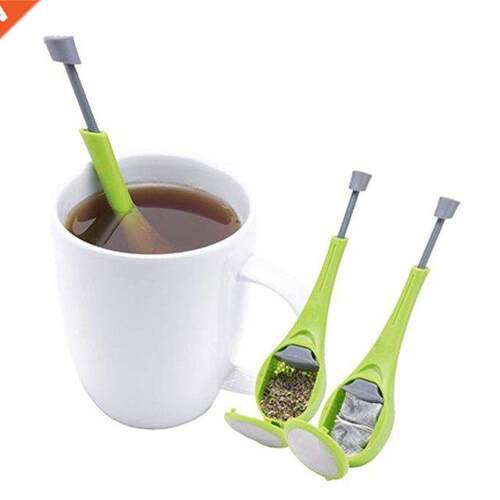 5 PCS Portable Green Silicone Tea Strainer Coffee Filter Tea