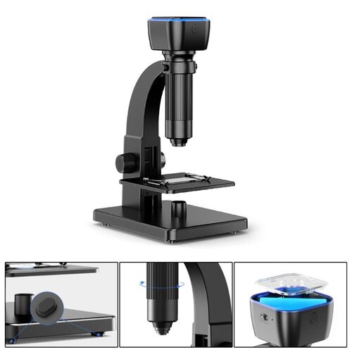 Professional  Biological  Microscope  with Lens Wifi Digita
