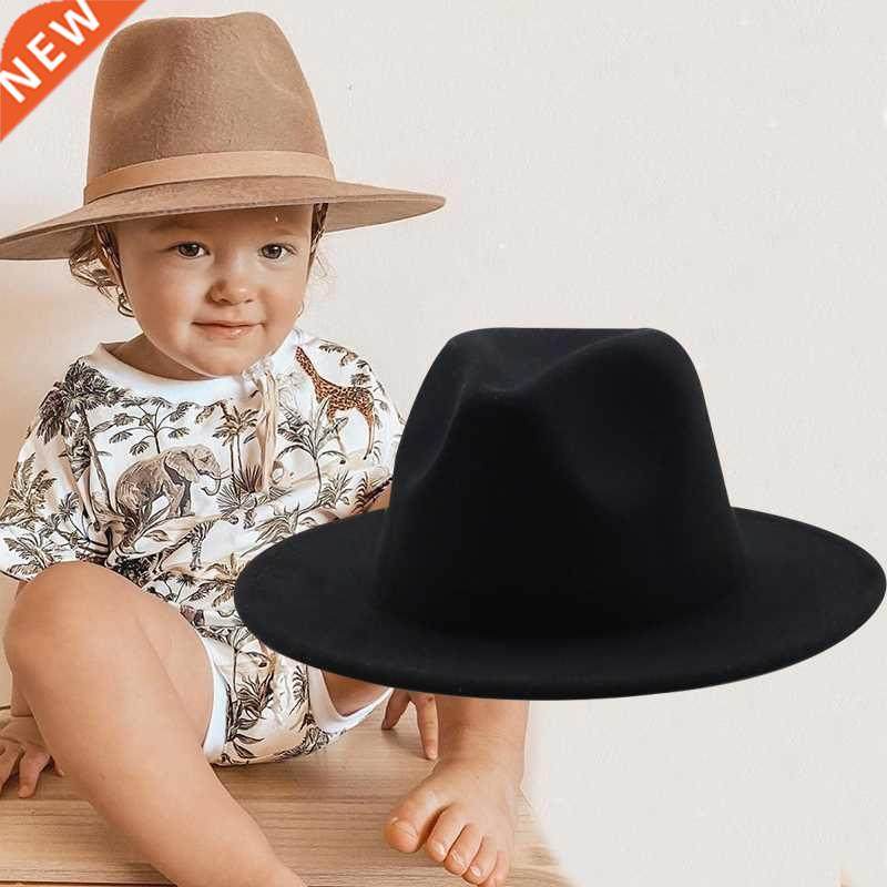 New British Style winter Child wool solid Classic fedoras ca