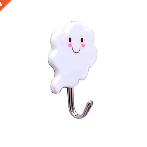 3Pcs Self Bathroom Kitchen Clouds Hanger Adhesive Hooks Stic